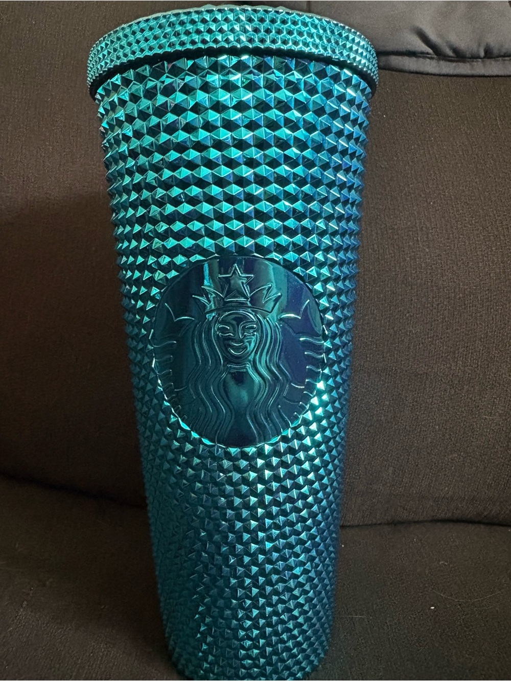 Starbucks Studded Metallic Teal Tall Tumbler